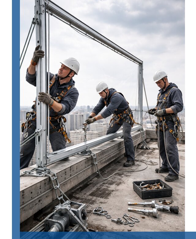 Монтаж крышных рекламных конструкций под ключ в Дедовске