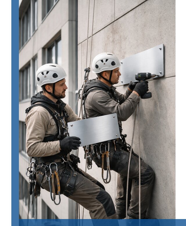 Монтаж табличек и указателей в Дедовске для зданий и сооружений