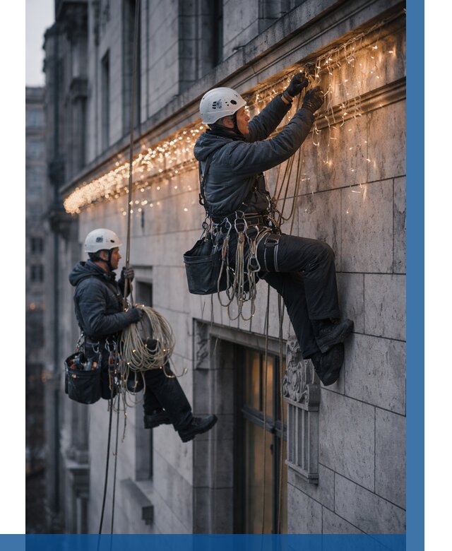 Монтаж новогодней иллюминации в Дедовске от 9346 р. | ВЫСОТНИК-Ддв