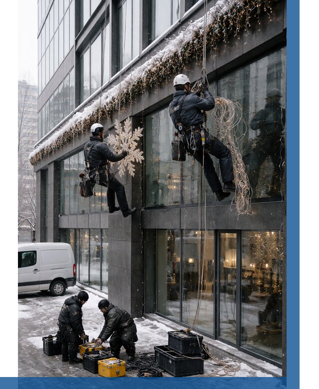 Демонтаж новогоднего оформления в Дедовске от 6047 р. | ВЫСОТНИК-Ддв