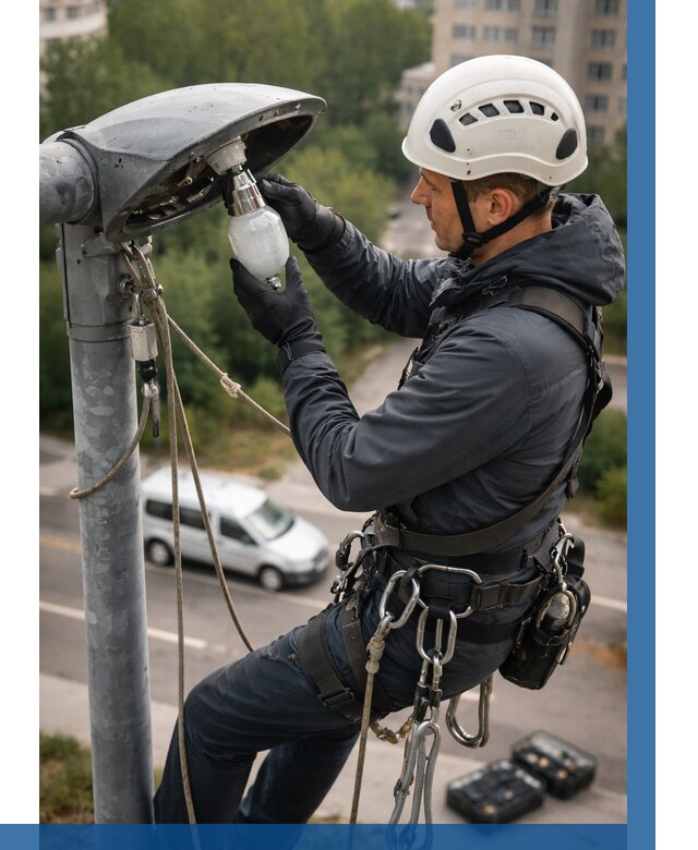 Замена ламп на высоте в Дедовске от 2749 р. | ВЫСОТНИК-Ддв