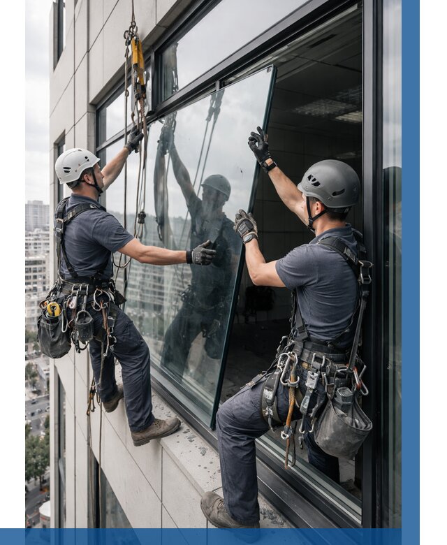 Замена стеклопакетов на высоте в Дедовске от 6047 р. | ВЫСОТНИК-Ддв