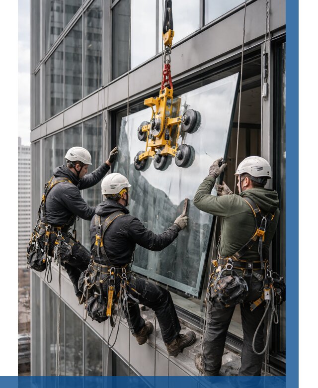 Фасадное остекление зданий под ключ в Дедовске от 10995 р. | ВЫСОТНИК-Ддв