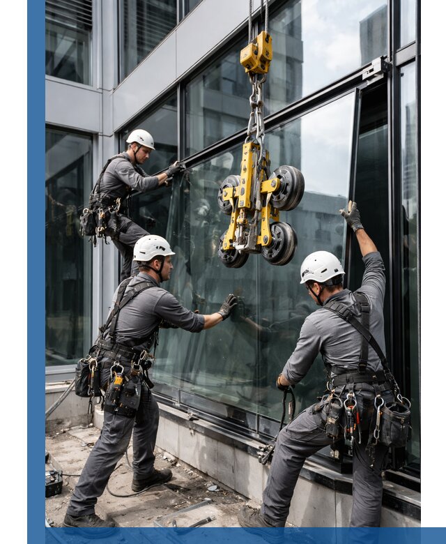 Структурное остекление фасадов в Дедовске монтаж и обслуживание