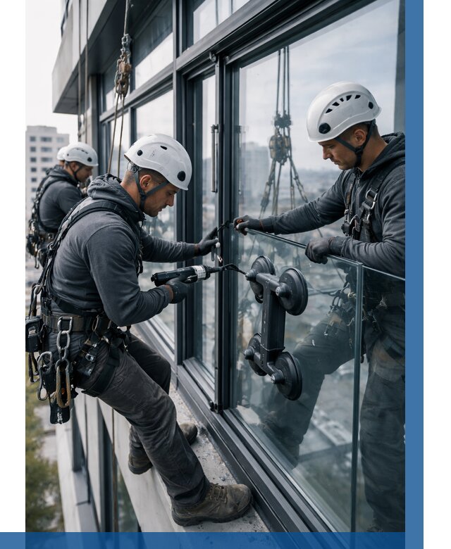 Витражное остекление зданий в Дедовске от 3848 р. | ВЫСОТНИК-Ддв