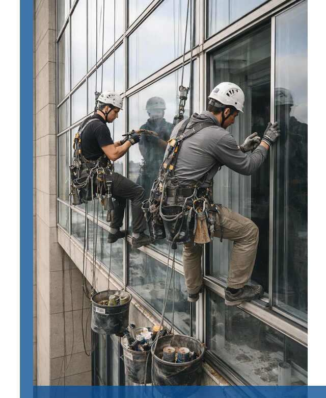 Ремонт витражных конструкций и фасадного остекления в Дедовске