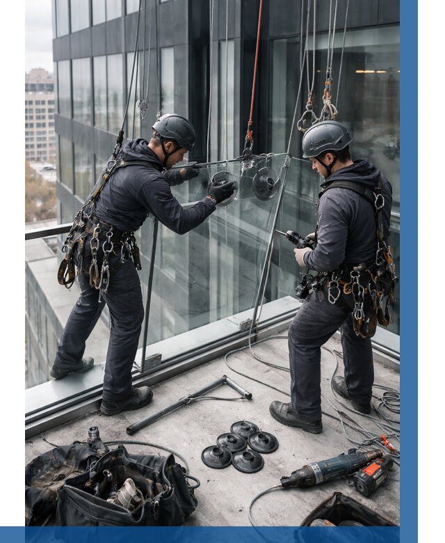 Монтаж стеклянных ограждений в Дедовске от 2749 р. | ВЫСОТНИК-Ддв