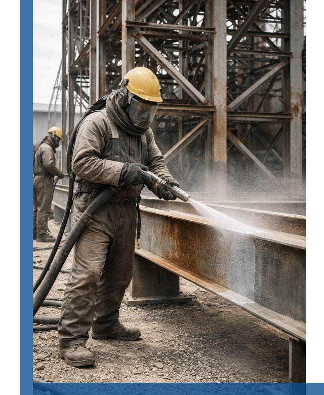 Пескоструйная очистка металлоконструкций в Дедовске промышленная