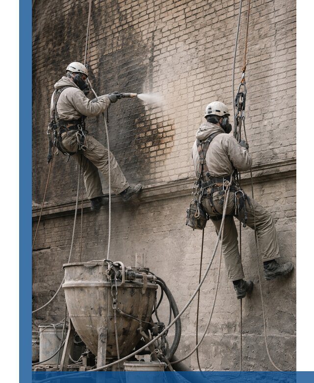 Пескоструйная очистка фасадов в Дедовске профессионально