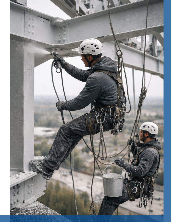 Покраска металлоконструкций на высоте в Дедовске 385 р |ВЫСОТНИК-Ддв