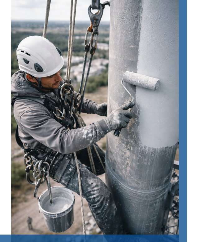 Покраска мачт связи под ключ в Дедовске от 935 р. | ВЫСОТНИК-Ддв