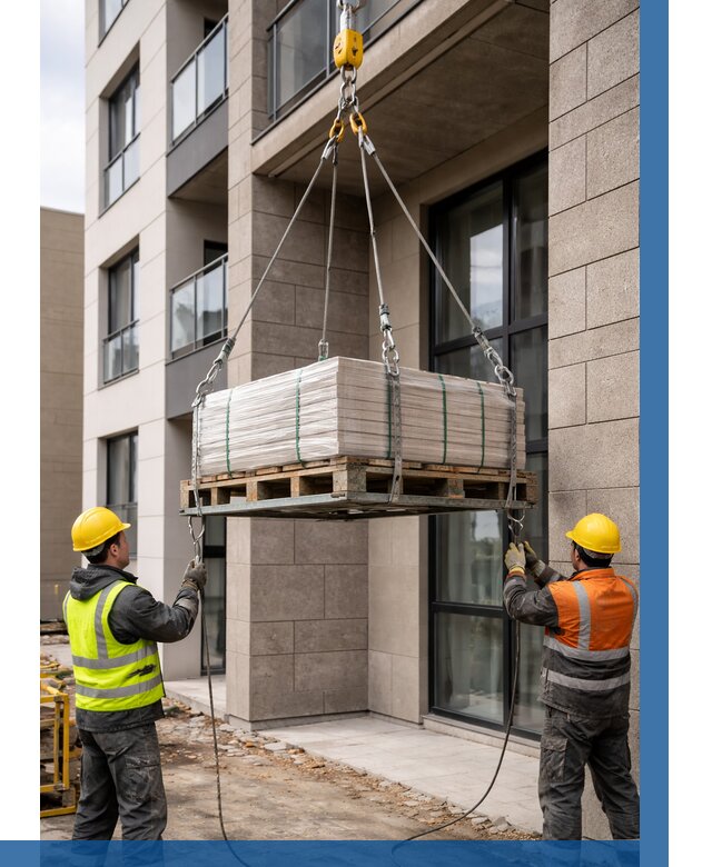 Подъем керамогранита на этаж в Дедовске от 3848 р. | ВЫСОТНИК-Ддв