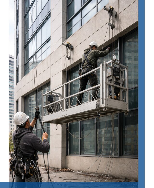 Монтаж и подъем фасадной люльки в Дедовске от 13194 р. | ВЫСОТНИК-Ддв