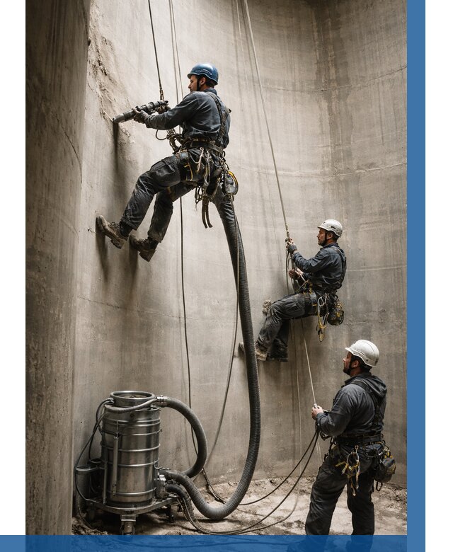 Зачистка силосов в Дедовске от 4948 р. Договор и смета ВЫСОТНИК-Ддв