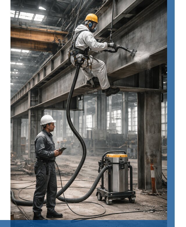 Обеспыливание конструкций в цехе в Дедовске от 4618 р. | ВЫСОТНИК-Ддв