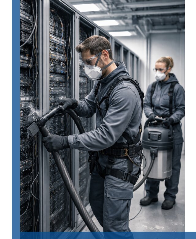 Обеспыливание серверной комнаты в Дедовске, профессиональная очистка