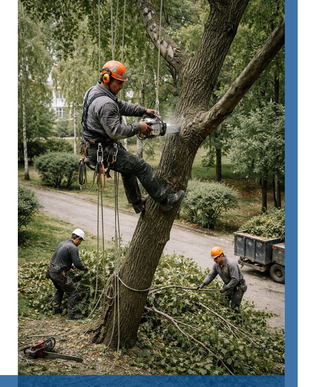 Кронирование деревьев в Дедовске от 7147 р. | ВЫСОТНИК-Ддв