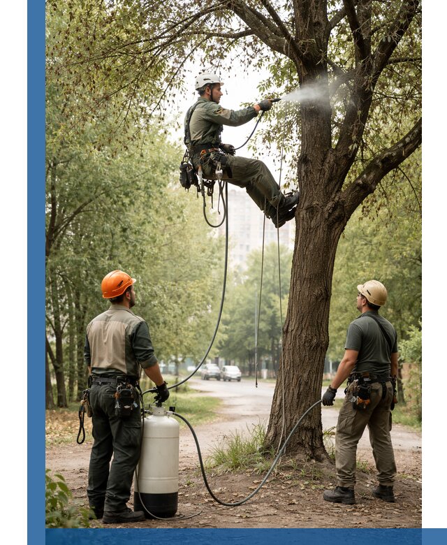 Обработка деревьев от вредителей в Дедовске профессиональная защита