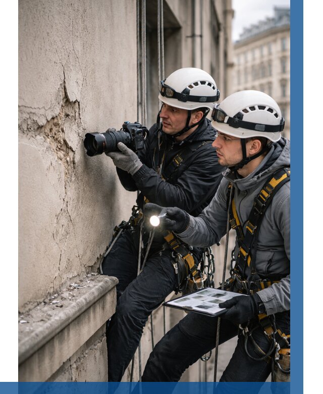 Фотофиксация дефектов фасада в Дедовске от 4948 р. | ВЫСОТНИК-Ддв